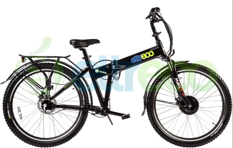 Электровелосипед eltreco patrol кардан 28 disk matt black Электровелосипед eltreco patrol кардан 28 disk matt black
